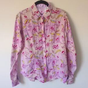 Wrangler Pink snap shirt size Med